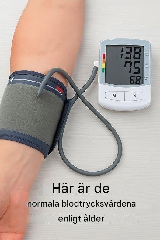 Vilka är normala blodtrycksvärden?