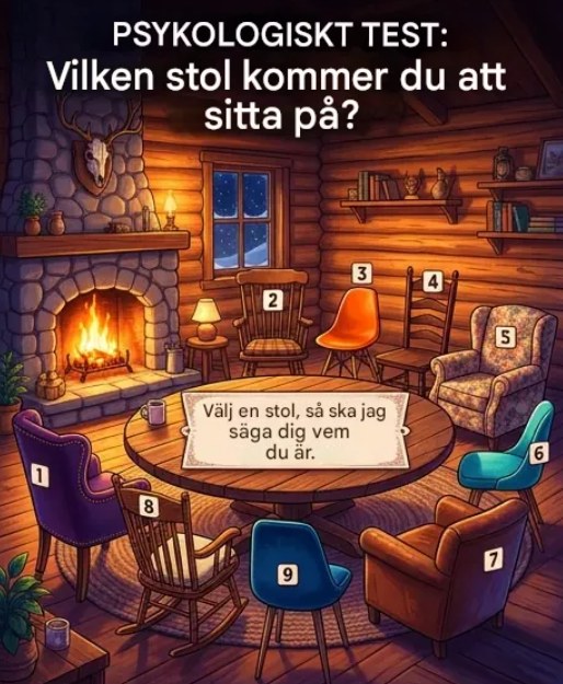 Psykologiskt test: Vad avslöjar ditt val av bordsstol om din personlighet?