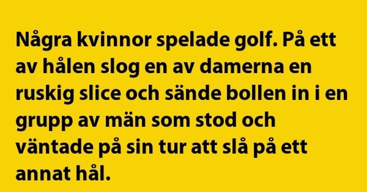 Några kvinnor spelade golf…