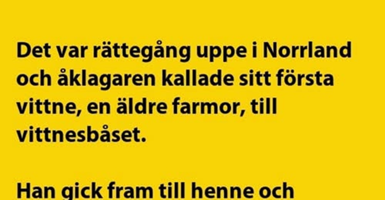 Det var rättegång uppe i Norrland…